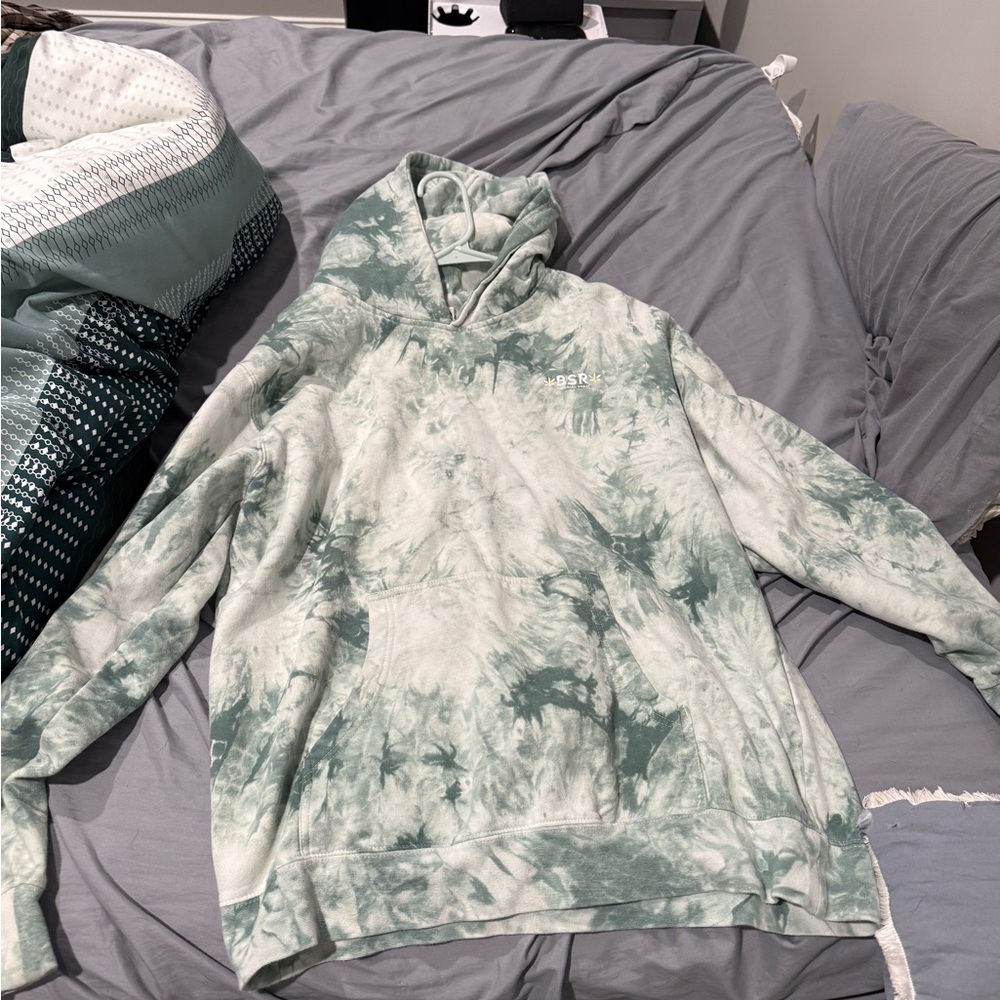 BSR Green Tie-Dye Hoodie